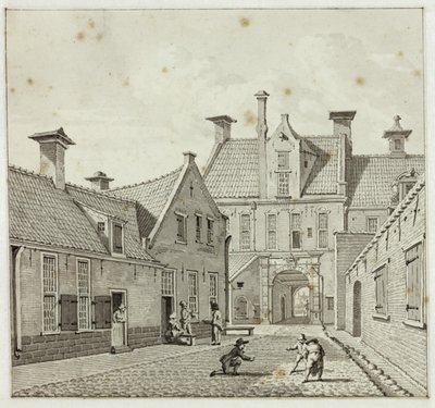 Das Gardepoort von der Turfstraat aus von Jan Bulthuis